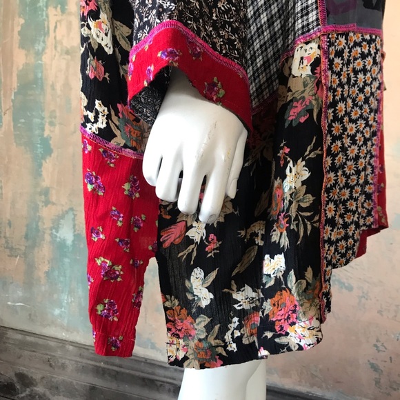 Surya II tunic artsy funky festival multi pattern - Picture 3 of 6